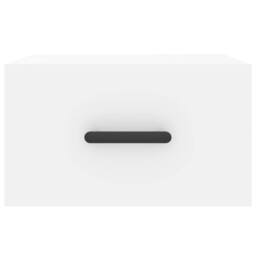Berkfield Home Wall-mounted Bedside Cabinet White 35x35x20 cm - Size: 35 x 35 x 20 cm - thumbnail 5