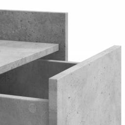 Berkfield Home Decorative Bedside Cabinet Concrete Grey 45x50x65 cm Engineered Wood - Size: 45 x 50 x 65 cm - thumbnail 9