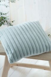 Appletree 'Morritz' Faux Fur Filled Cushion in Green - Size: 43 cm x 43 cm - thumbnail 1