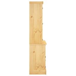 Berkfield Home Highboard Corona Brown 112x43x196 cm Solid Wood Mexican Pine - Size: 112 x 43 x 196 cm - thumbnail 5