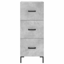 Berkfield Home Highboard Concrete Grey 34.5x34x180 cm Engineered Wood - thumbnail 6