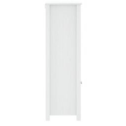 Berkfield Home Bathroom Cabinet BERG White 40x34x110 cm Solid Wood Pine - Size: 40 x 34 x 110 cm - thumbnail 5