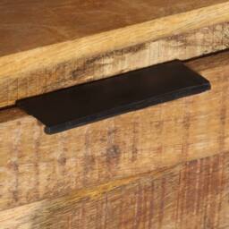 Berkfield Home TV Cabinet 110x30x40 cm Rough Mango Wood in Brown - Size: 110 x 30 x 40 cm - thumbnail 7