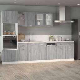 Berkfield Home Drawer Bottom Cabinet Grey Sonoma 80x46x81.5 cm Engineered Wood - thumbnail 3