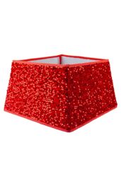VFM e-Store Christmas Tree Skirt Sequin Tree Skirt X 1 30. 2cm x 40. 2cm x 2. 6cm in Red - thumbnail 1