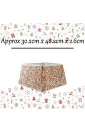 VFM e-Store Christmas Tree Skirt Sequin Tree Skirt X 1 30. 2cm x 40. 2cm x 2. 6cm in Red - thumbnail 2