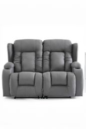 More4Homes Caesar 1+2+3 Seater Grey Technology Fabric Modern Manual Recliner Sofa Set - thumbnail 4