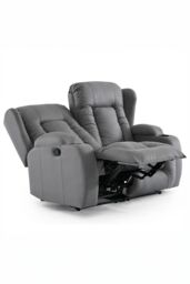 More4Homes Caesar 1+2+3 Seater Grey Technology Fabric Modern Manual Recliner Sofa Set - thumbnail 5