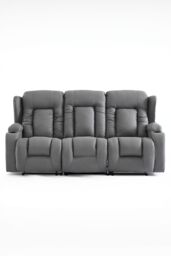 More4Homes Caesar 1+2+3 Seater Grey Technology Fabric Modern Manual Recliner Sofa Set - thumbnail 6
