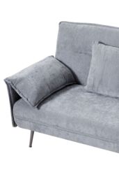 Living and Home 3-Seater Contemporary Convertible Sofa Bed with 2 Pillows in Grey - thumbnail 5