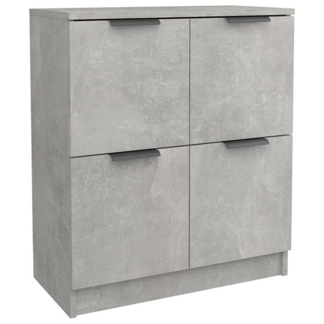 Berkfield Home Sideboard Concrete Grey 60x30x70 cm Engineered Wood - Size: 60 x 30 x 70 cm - image 1