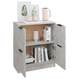 Berkfield Home Sideboard Concrete Grey 60x30x70 cm Engineered Wood - Size: 60 x 30 x 70 cm - thumbnail 4