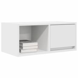 Berkfield Home TV Cabinet White 60x31x25.5 cm Engineered Wood - thumbnail 4