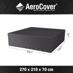 Ruma AeroCover Garden Lounge Set Waterproof Breathable Cover W270xD210xH70cm in Dark Grey - Size: 1 Pack - thumbnail 2