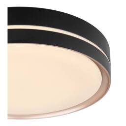 Netlighting Manni Semi Ceiling Light Black 38.5cm LED Dimmable 2700-6500K Remote - thumbnail 4