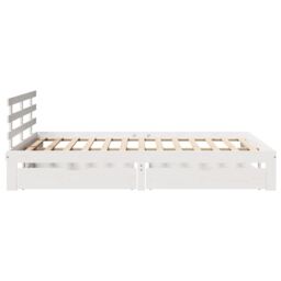 Berkfield Home Bed Frame with Drawers without Mattress White 160x200 cm - thumbnail 5