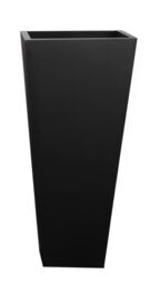 Primrose Black Flared Tapered Outdoor Planter Zinc Galvanised Pot 116cm x 52cm - Size: 116 cm x 52 cm - thumbnail 6