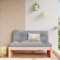 Berkfield Home Garden Middle Sofa 120x80 cm Solid Wood Douglas in Tan - thumbnail 2