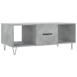 Berkfield Home Decorative Coffee Table Concrete Grey 102x50x40 cm Engineered Wood - Size: 102 x 50 x 40 cm - thumbnail 3