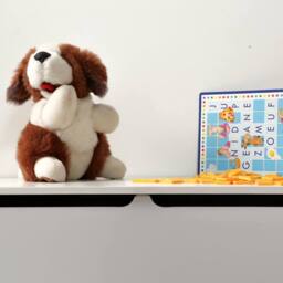 CALICOSY Storage Chest With 2 Compartments For Children, 99 Cm Long - LEON in White - thumbnail 7