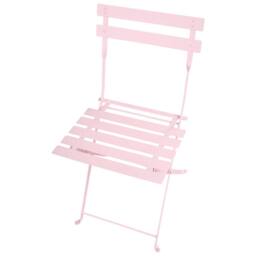 Wyld and Coco Pastel Pink Steel Folding Dining Set - 4-Seater Space-Saving - thumbnail 7
