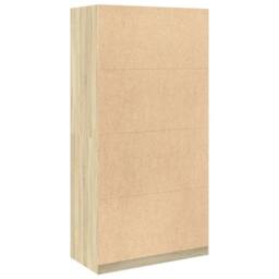 Berkfield Home Wardrobe Sonoma Oak 100x50x200 cm Engineered Wood in Light Brown - Size: 100 x 50 x 200 cm - thumbnail 6