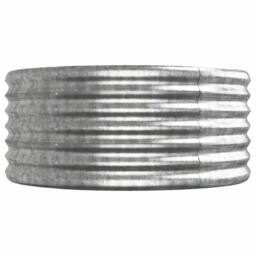 Berkfield Home Garden Raised Bed Powder-coated Steel 368x80x36 cm Silver - Size: 368 x 80 x 36 cm - thumbnail 4