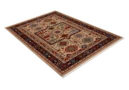 RugsX Wool Keshan Rug in Beige - Size: 120 cm x 145 cm - thumbnail 3