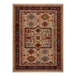 RugsX Wool Keshan Rug in Beige - Size: 120 cm x 145 cm - thumbnail 2