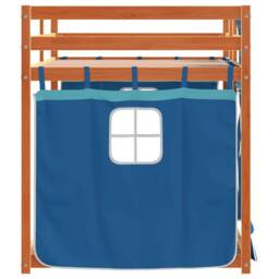 Berkfield Home Bunk Bed without Mattress Blue 90x200 cm Solid Wood Pine - thumbnail 6
