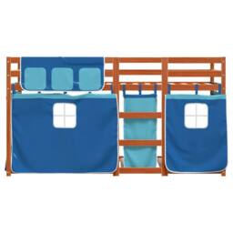 Berkfield Home Bunk Bed without Mattress Blue 90x200 cm Solid Wood Pine - thumbnail 5