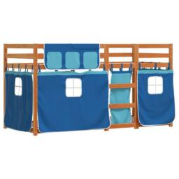 Berkfield Home Bunk Bed without Mattress Blue 90x200 cm Solid Wood Pine - thumbnail 3