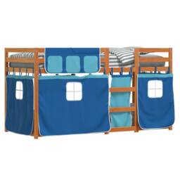 Berkfield Home Bunk Bed without Mattress Blue 90x200 cm Solid Wood Pine - thumbnail 4