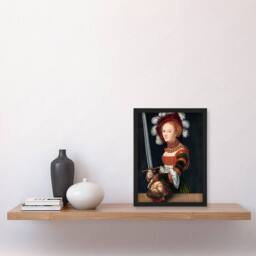 Artery8 Lucas Cranach Judith With The Head of Holofernes Framed Wall Art Print - Size: A4 - thumbnail 4