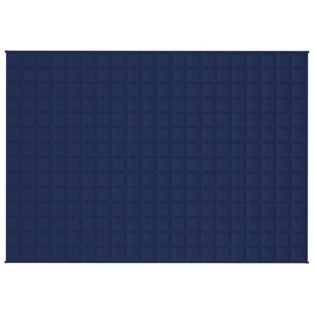 Berkfield Home Weighted Blanket Blue 137x200 cm Single 6 kg Fabric - image 1