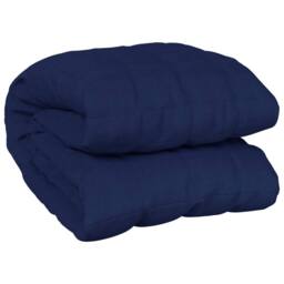 Berkfield Home Weighted Blanket Blue 137x200 cm Single 6 kg Fabric - thumbnail 3