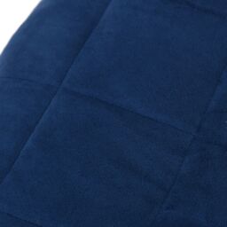 Berkfield Home Weighted Blanket Blue 200x220 cm 9 kg Fabric - thumbnail 4