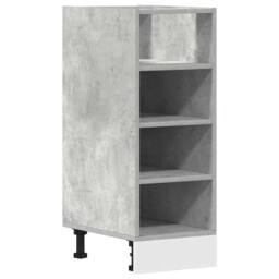 Berkfield Home Bottom Cabinet Concrete Grey 30x44, 5x81, 5 cm Engineered Wood - thumbnail 2