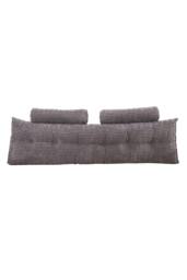 Living and Home Triangle Wedge Headboard Pillow Backrest Support Cushion in Dark Grey - thumbnail 5
