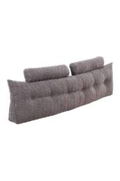 Living and Home Triangle Wedge Headboard Pillow Backrest Support Cushion in Dark Grey - thumbnail 6