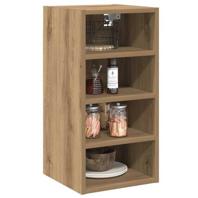 Berkfield Home Hanging Cabinet Artisan Oak 30x29.5x60 cm Engineered Wood in Brown - image 1