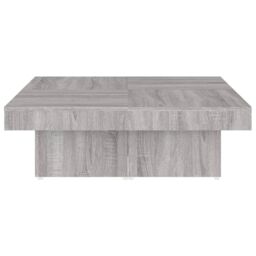 Berkfield Home Coffee Table Grey Sonoma 90x90x28 cm Engineered Wood - Size: 90 x 90 x 28 cm - thumbnail 5