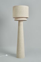 BHS Lighting Terri Tiered Shade Floor Lamp in Natural - thumbnail 2
