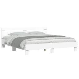 Berkfield Home Durable Bed Frame without Mattress White 180x200 cm Super King - thumbnail 4