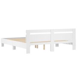 Berkfield Home Durable Bed Frame without Mattress White 180x200 cm Super King - thumbnail 7