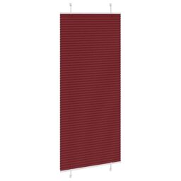 Berkfield Home Pleated Blind Bordeaux Red 100x200 cm Fabric Width 99.4 cm Polyester - thumbnail 4