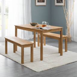 Cheshire Premium Oakridge Wooden Bench in Oak in Natural - thumbnail 5