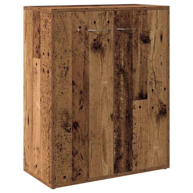 Berkfield Home Sideboard Old Wood 60x30x75 cm Engineered Wood in Brown - Size: 60 x 30 x 75 cm - image 1