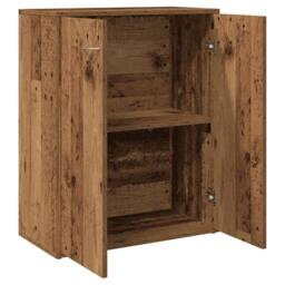 Berkfield Home Sideboard Old Wood 60x30x75 cm Engineered Wood in Brown - Size: 60 x 30 x 75 cm - thumbnail 5