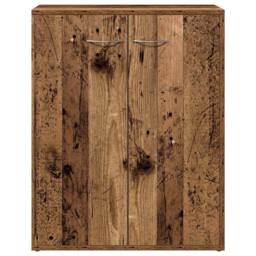 Berkfield Home Sideboard Old Wood 60x30x75 cm Engineered Wood in Brown - Size: 60 x 30 x 75 cm - thumbnail 4